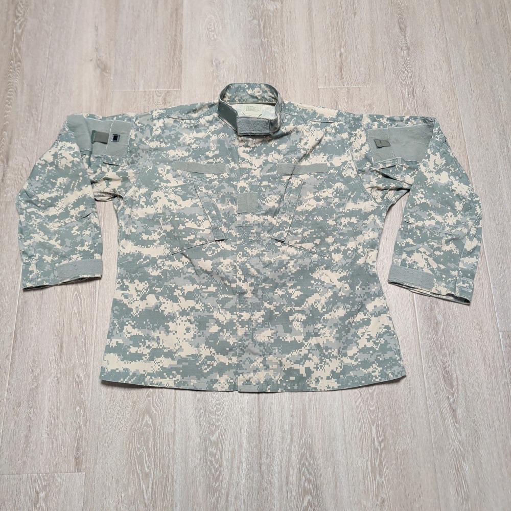 American Apparel ACU Coat Mens Large Regular Digital Camo UCP‎ Military Green
